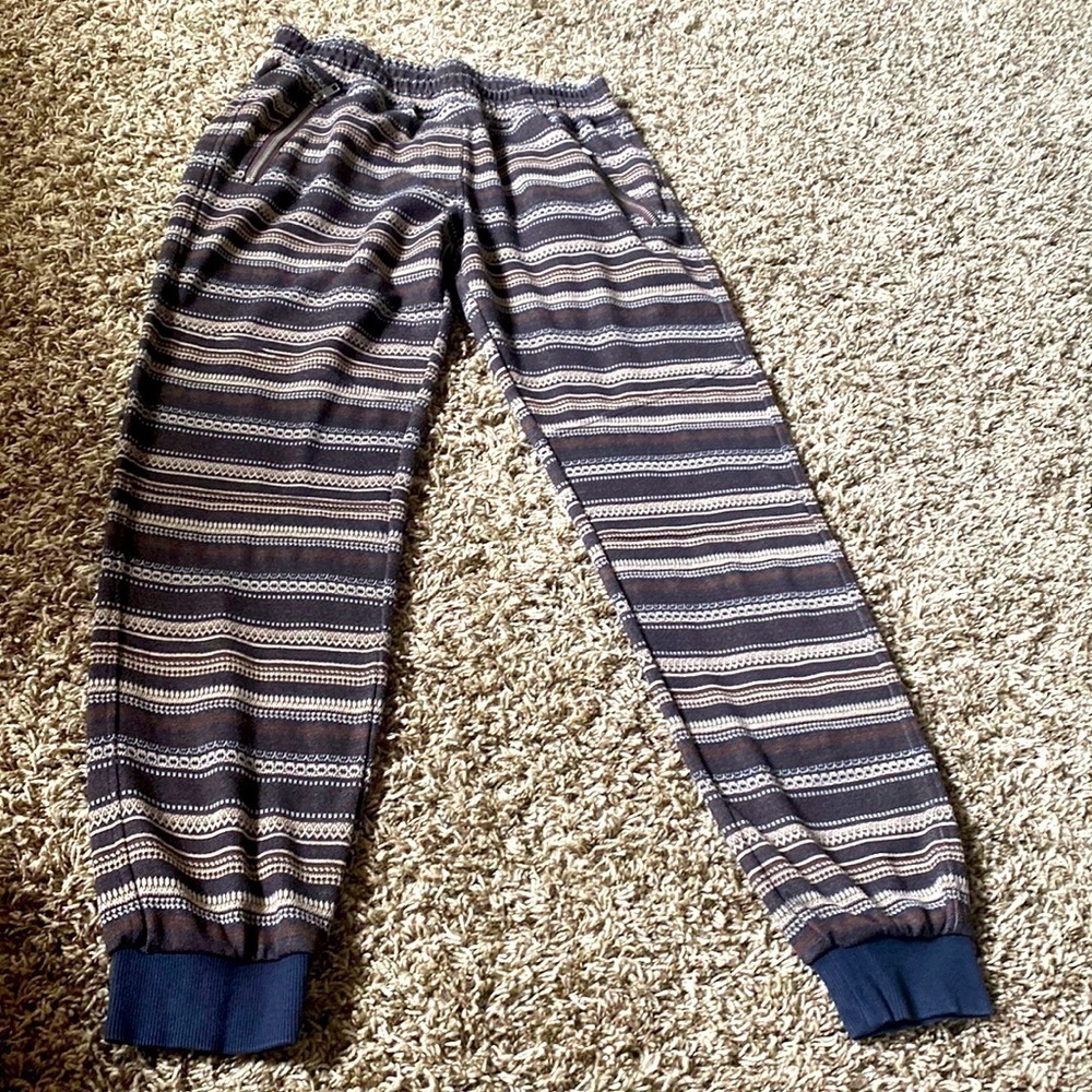 𝅺shades of Grey Boho Tribal Print Casual Comfortable Joggers Small
